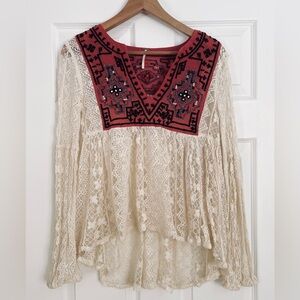 Free People Casablanca Tunic Top Size XS